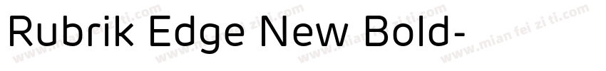 Rubrik Edge New Bold字体转换